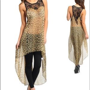 Brown Animal print Dress